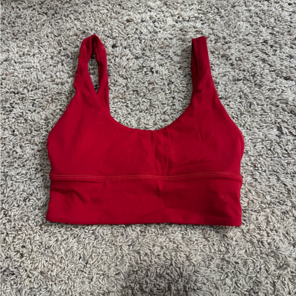 Red Sports Bra